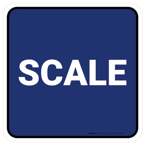5S Scale Blue Square - Floor Sign