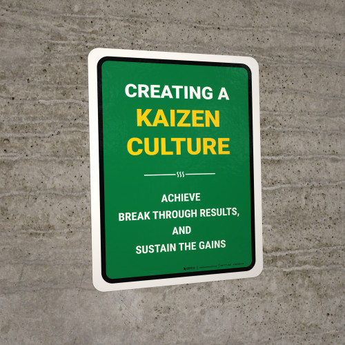 Create Kaizen Culture Portrait - Wall Sign
