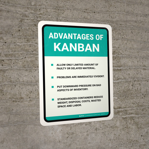 Kanban Advantages Portrait - Wall Sign