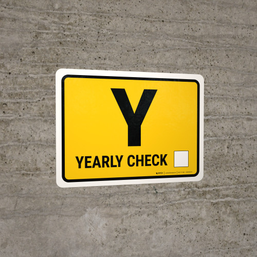 TPM Yearly Inspection Landscape - Wall Sign