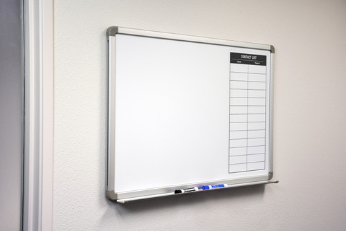 Contact List 10X21 - Whiteboard Overlay