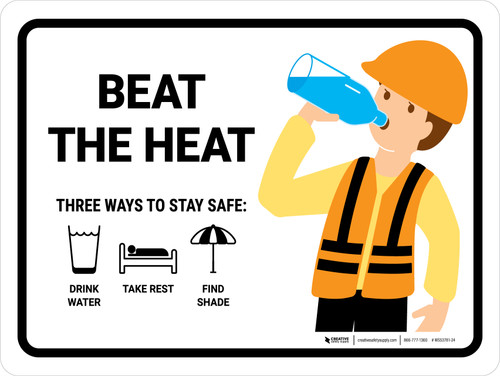 Beat The Heat Three Ways Landscape - Wall Sign