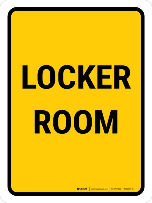 Locker Room Portrait - Wall Sign