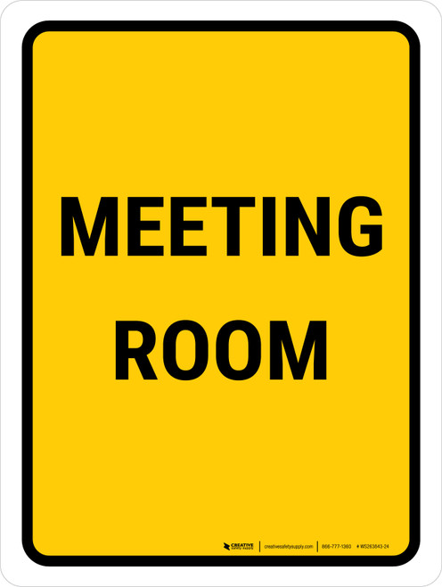 Meeting Room Portrait - Wall Sign
