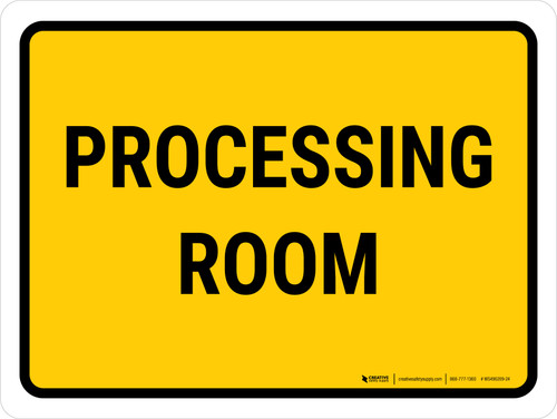 Processing Room Landscape - Wall Sign