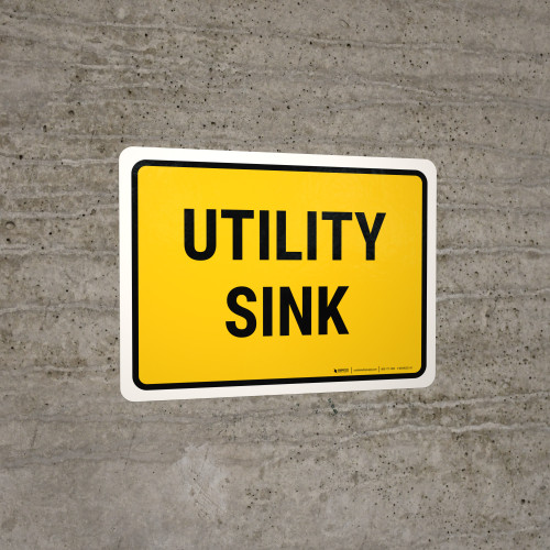 Utility Sink Landscape - Wall Sign