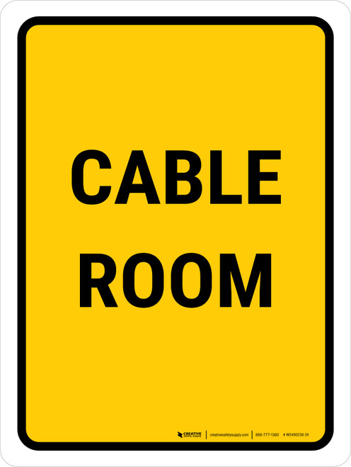 Cable Room Portrait - Wall Sign