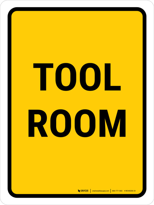 Tool Room Portrait - Wall Sign