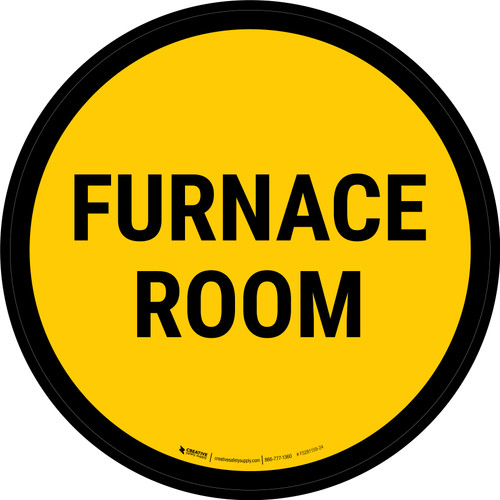 Furnace Room Circular - Floor Sign