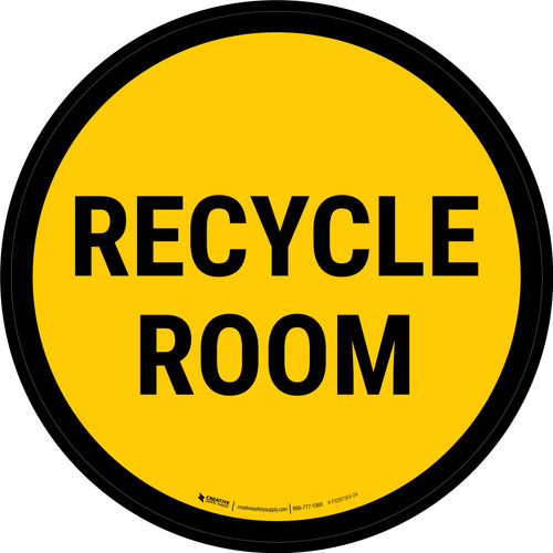Recycle Room Circular - Floor Sign