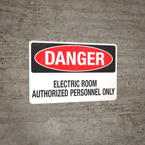 Danger: Electric Room (Wall)