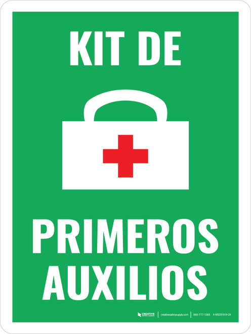 Kit de Primeros Auxilios (Con Cruz Roja) - Wall Sign