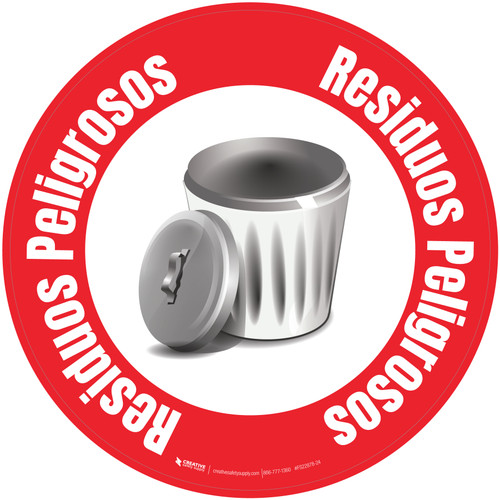 Residuos Peligrosos Circular - Floor Sign
