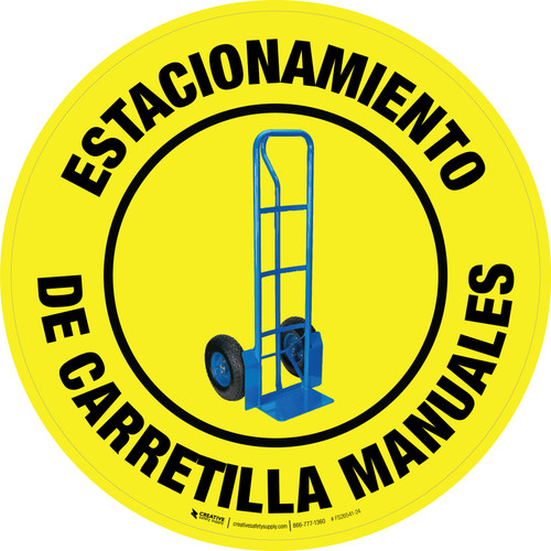 Estacionamiento de Carretillas Manuales Circular - Floor Sign