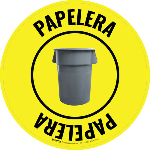 Papelera Circular - Floor Sign