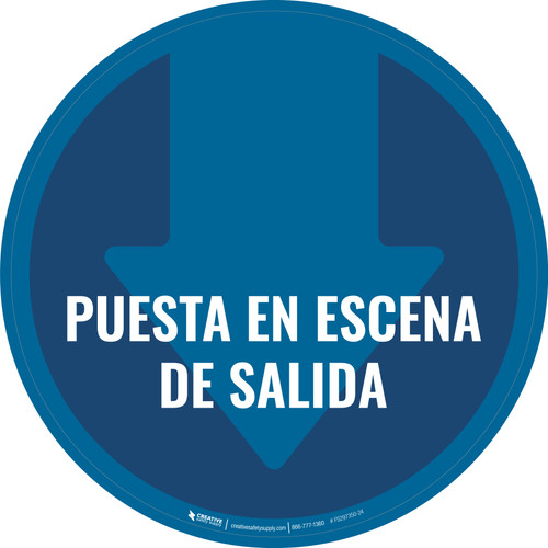 Puesta en Escena de Salida - Floor Sign
