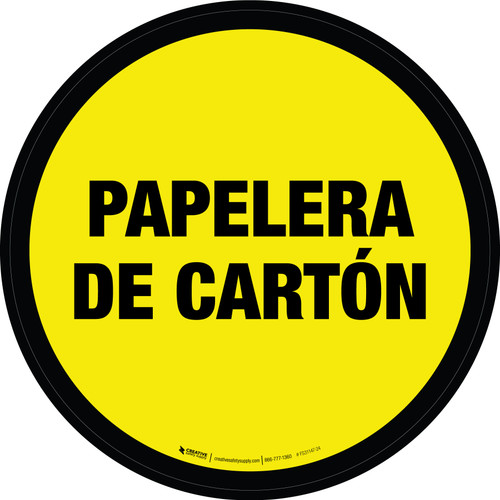 Papelera de Cartón - Floor Sign
