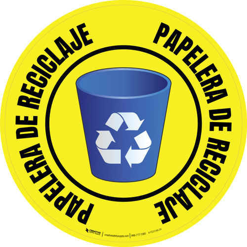Papelera de Reciclaje - Floor Sign