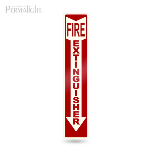 PERMALIGHT® Long Fire Extinguisher Sign - Rigid PVC