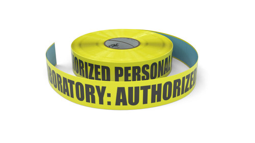 Laboratory Authorized Personal Only - Inline Printed Floor Marking Tape