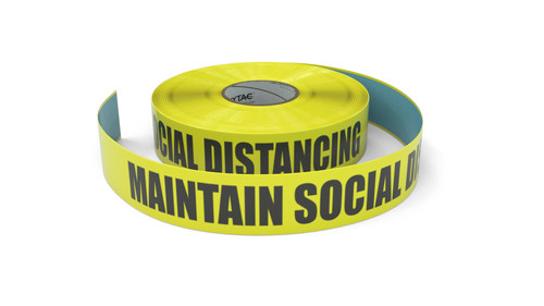 Maintain Social Distancing - Inline Printed Floor Marking Tape