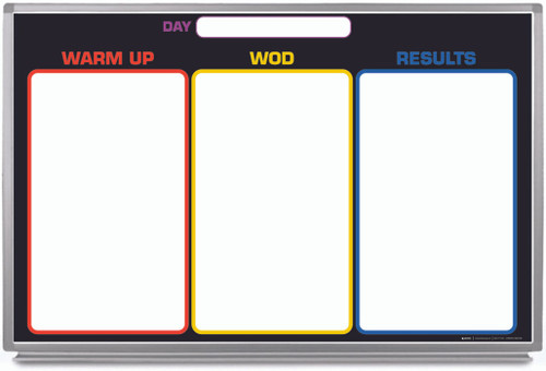Warm up - WOD - Results Whiteboard