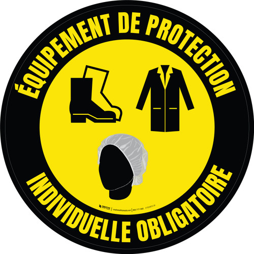 Les EPI Requis au-Delà de Ce Point Chaussures, Protection de l'Ouïe, Lunettes De-Chaussée Signe