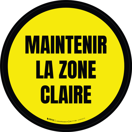 Garder La Zone De Plancher Libre De Signer