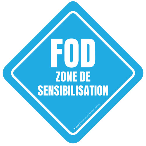 FOD zone de Sensibilisation de Type B Étage Signe
