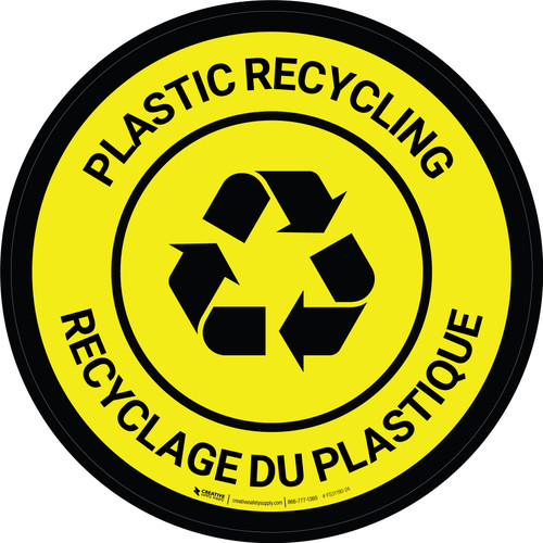 Recyclage Du Plastique Bilingue Étage Signe