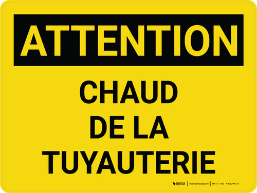 Attention: Chaud (Hot) French Landscape - Wall Sign
