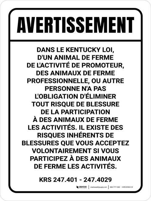 Avertissement: La Région Minière De Garder De (Warning: Mining Area Keep Out) French Landscape - Wall Sign