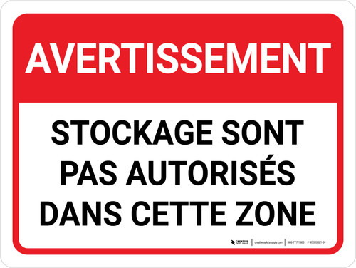 Avertissement: Pas De Dégagement De La Personne Sur La Voiture (Warning: No Clearance For Person On Car) French Landscape - Wall Sign