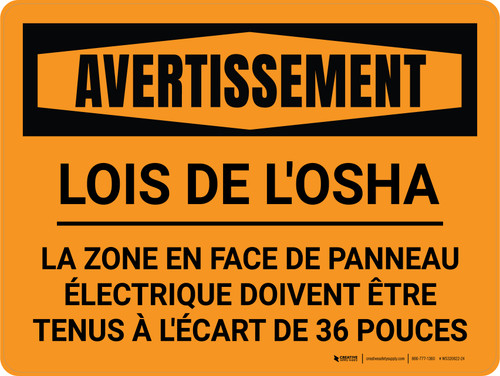 Avertissement: Pas De Dégagement De La Personne Sur La Voiture (Warning: No Clearance For Person On Car) French Portrait - Wall Sign