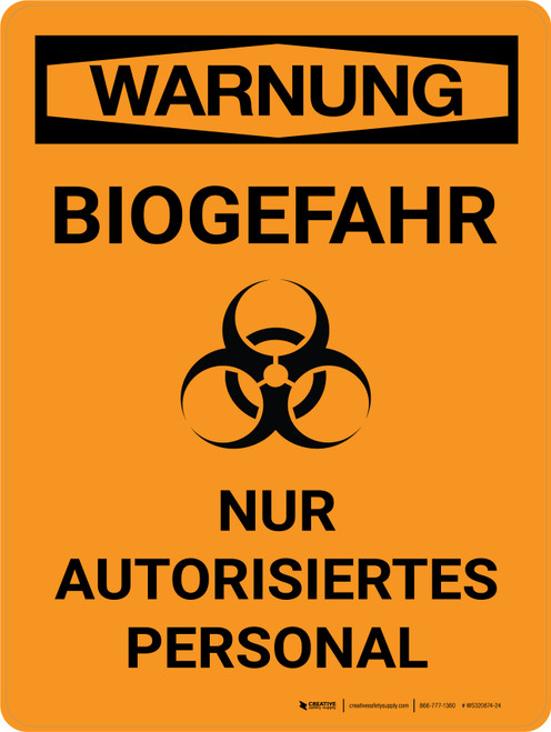 Schild 'Nur Autorisiertes Personal' – Mehrfarbig, Aus Halbstarrem PVC, 340 X 230 Mm