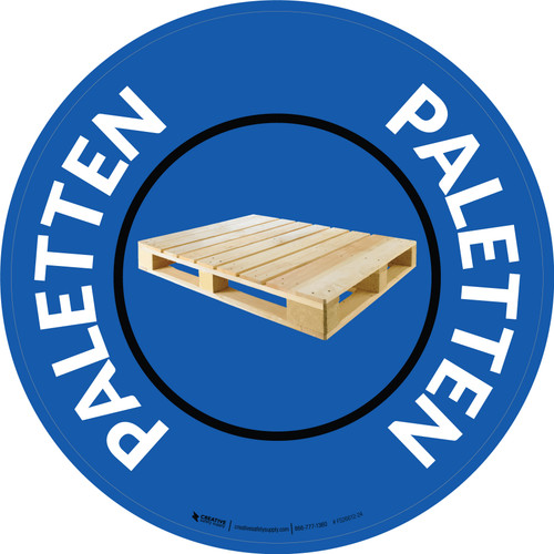 Paletten (Pallets) Circular German - Floor Sign