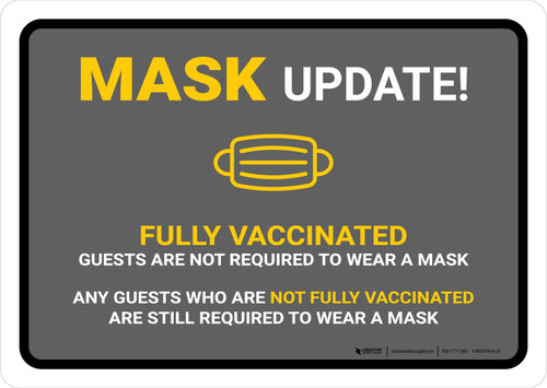 Mask Update with Icon Landscape - Wall Sign