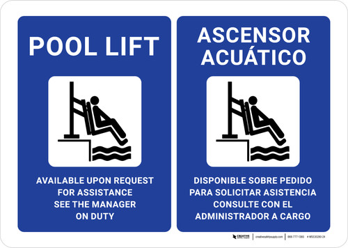 Pool Is Equipped With Handicap Lift See Pool Manager for Instructions ...