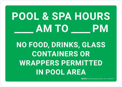 Pool Lift Available (Ascensor Acuatico Disponible) Bilingual Spanish Landscape - Wall Sign