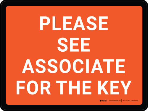 Please See Associate For The Key Landscape - Wall Sign