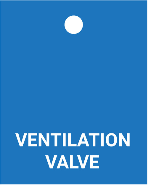 Ventilation Valve - Valve Tag