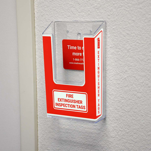 Fire Extinguisher Inspection Tags - Tag Holder
