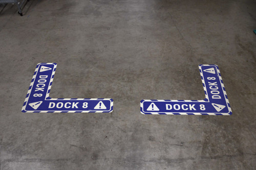 Dock 8 - Floor Sign Corner