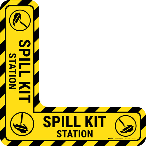 Spill Kit Station - Floor Sign Corner