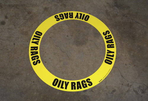 Oily Rags - Circular Floor Sign Ring