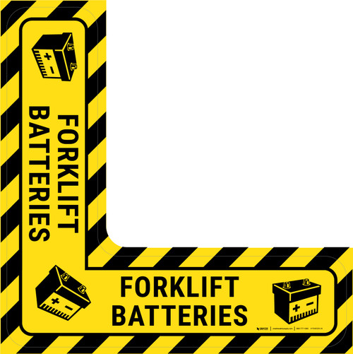 Forklift Batteries - Floor Sign Corner