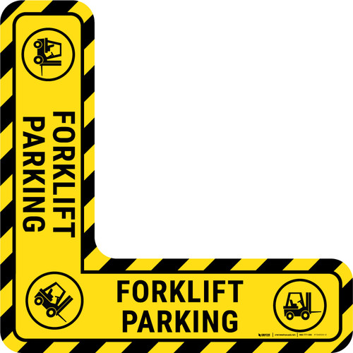 Forklift Parking - Floor Sign Corner