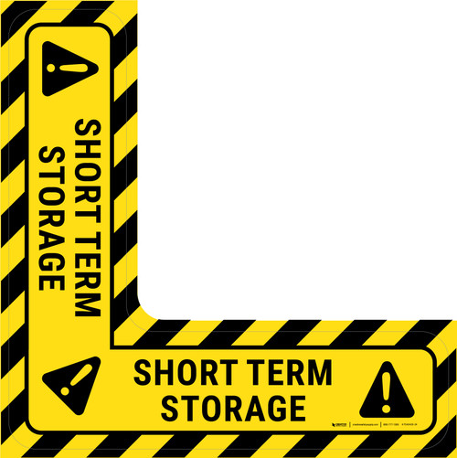 Short Term Storage - Floor Sign Corner