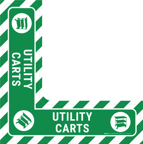 Utility Carts - Floor Sign Corner