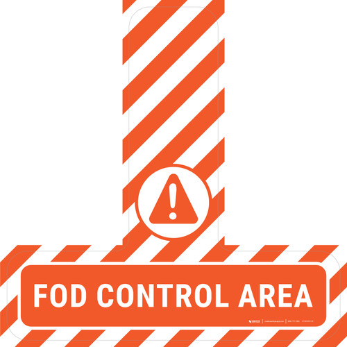FOD Control Area - Floor Sign T's
